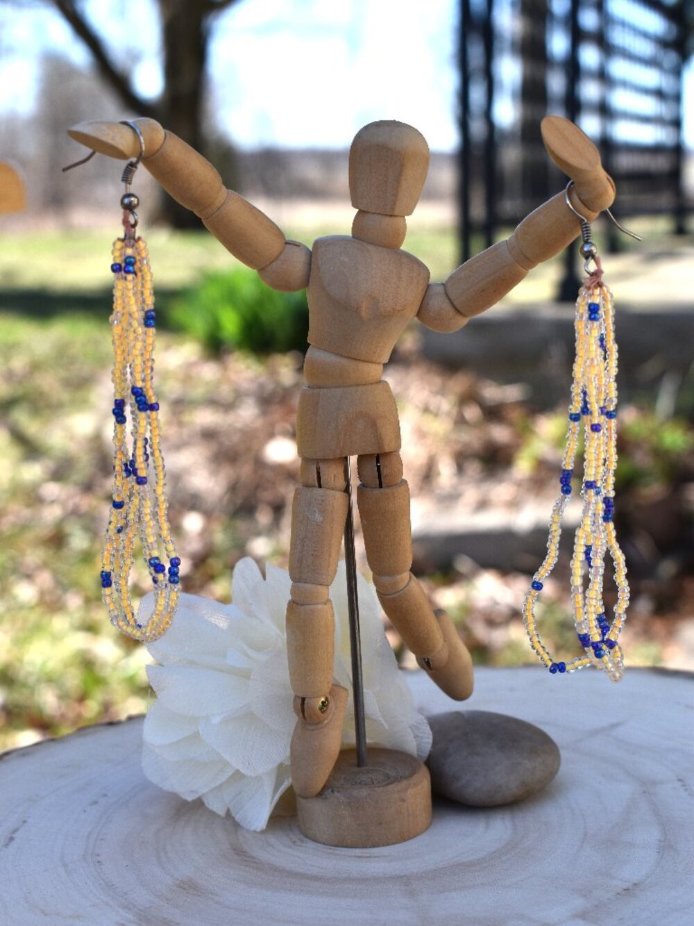 Beaded Drop Earrings